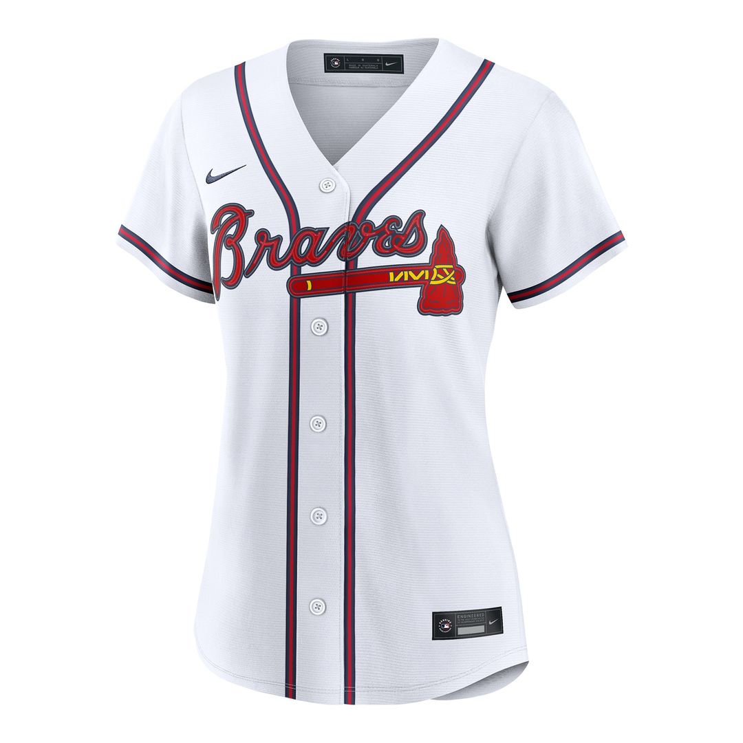Atlanta Braves Mauricio Dubón Nike Women's Home Replica Jersey - White MLB Team Jersey Baseball Fan Apparel