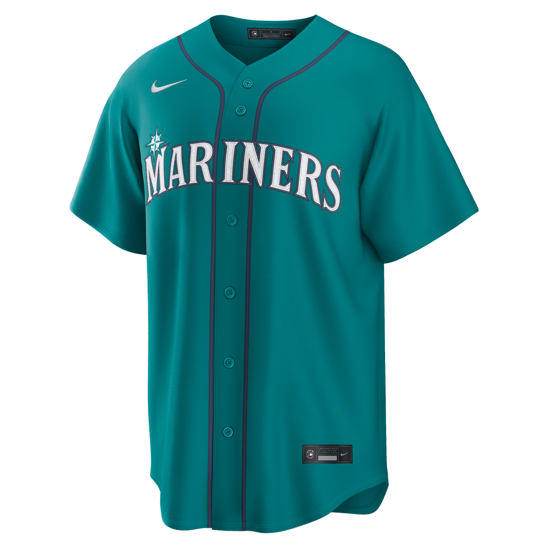 Seattle Mariners Cal Raleigh Nike Alternate Replica Jersey - Teal MLB Team Jersey Baseball Fan Apparel
