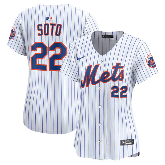New York Mets Juan Soto Nike Women's Home Limited Jersey - White MLB Team Jersey Baseball Fan Apparel