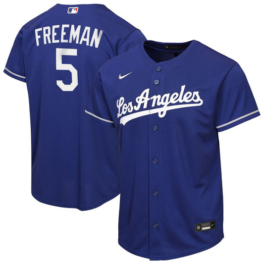Los Angeles Dodgers Freddie Freeman Nike Youth Alternate Replica Jersey - Royal MLB Team Jersey Baseball Fan Apparel