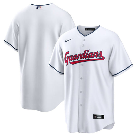 Cleveland Guardians Nike Home Blank Replica Jersey - White MLB Team Jersey Baseball Fan Apparel