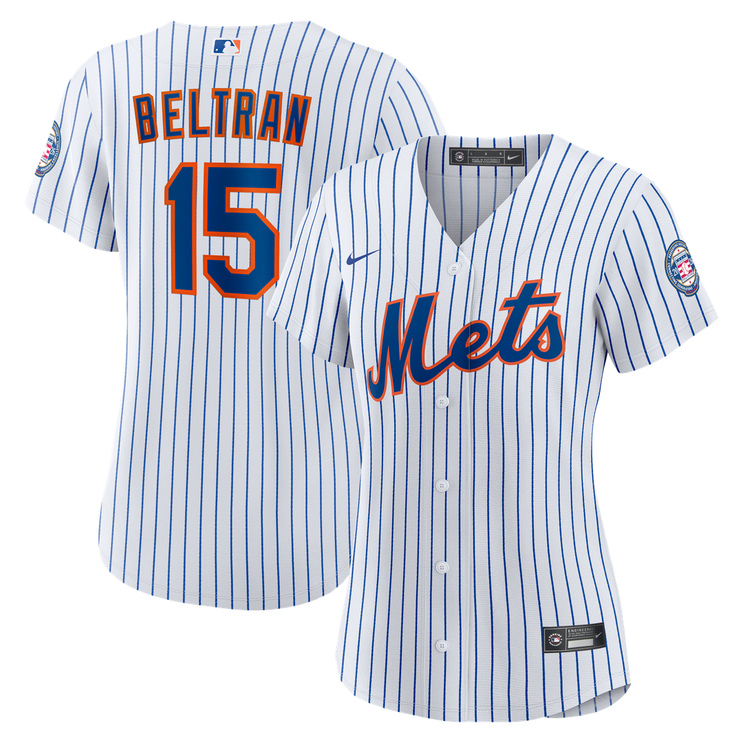 New York Mets Carlos Beltran Nike Women's 2026 Baseball Hall of Fame Retired Player Replica Jersey - White MLB Team Jersey Baseball Fan Apparel