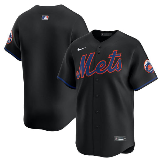 New York Mets Nike Alternate Limited Jersey - Black MLB Team Jersey Baseball Fan Apparel