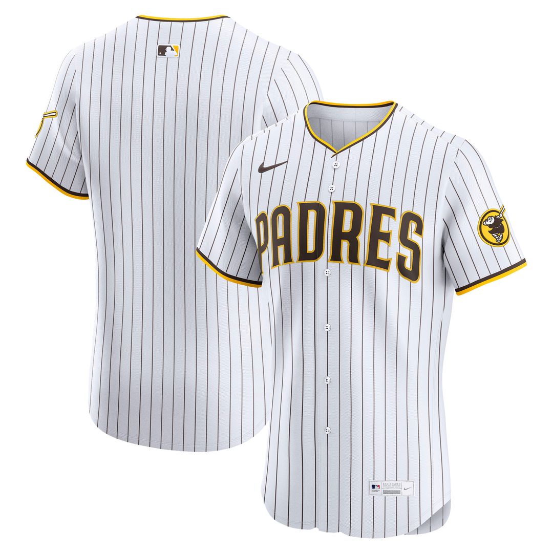 San Diego Padres Nike Home Elite Jersey - White MLB Team Jersey Baseball Fan Apparel