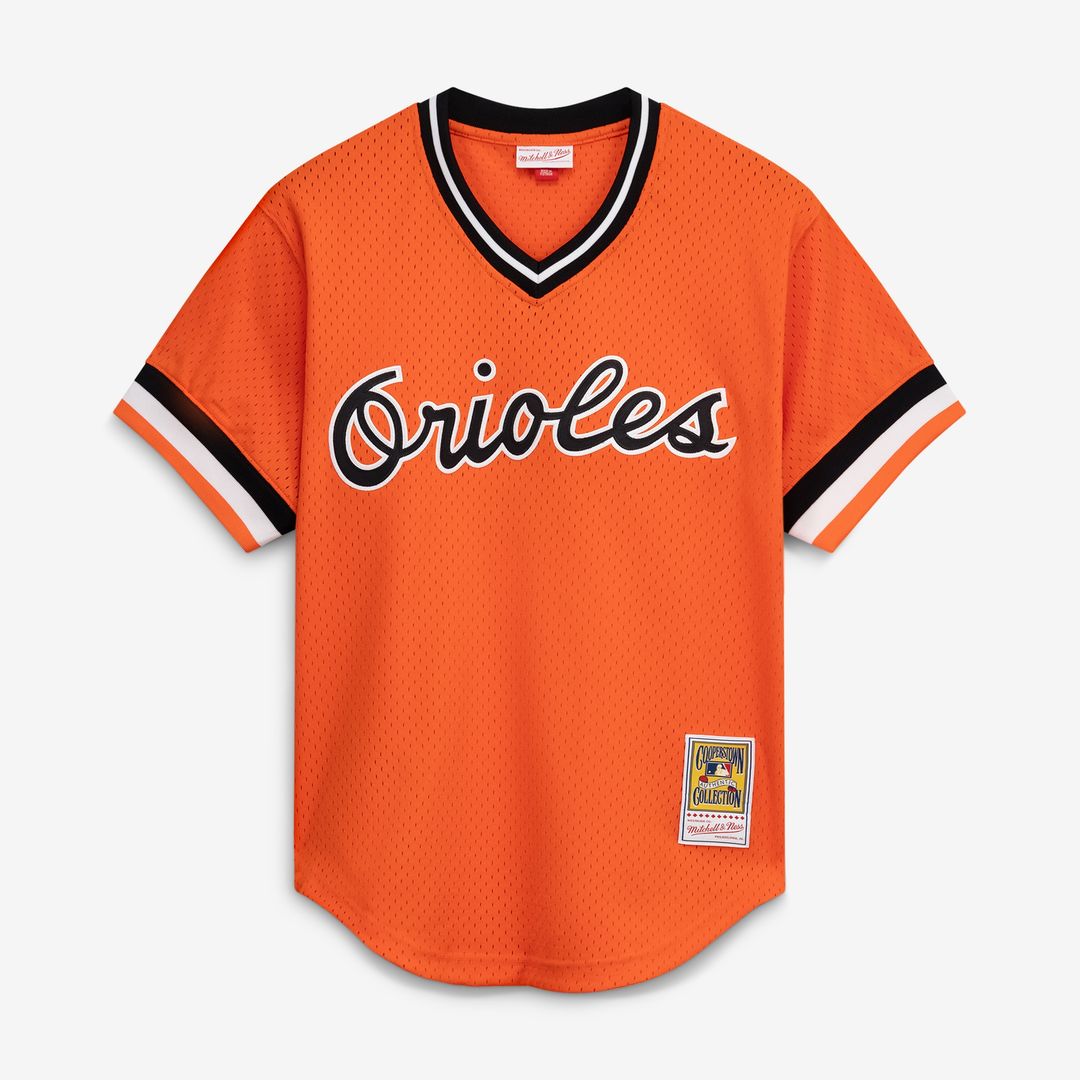 Baltimore Orioles Cal Ripken Jr. Mitchell & Ness Authentic Batting Practice Jersey - White MLB Team Jersey Baseball Fan Apparel