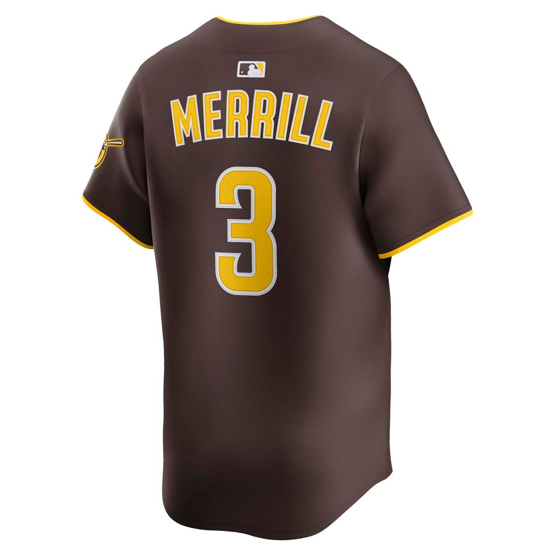 San Diego Padres Jackson Merrill Nike Home Limited Player Jersey - White MLB Team Jersey Baseball Fan Apparel