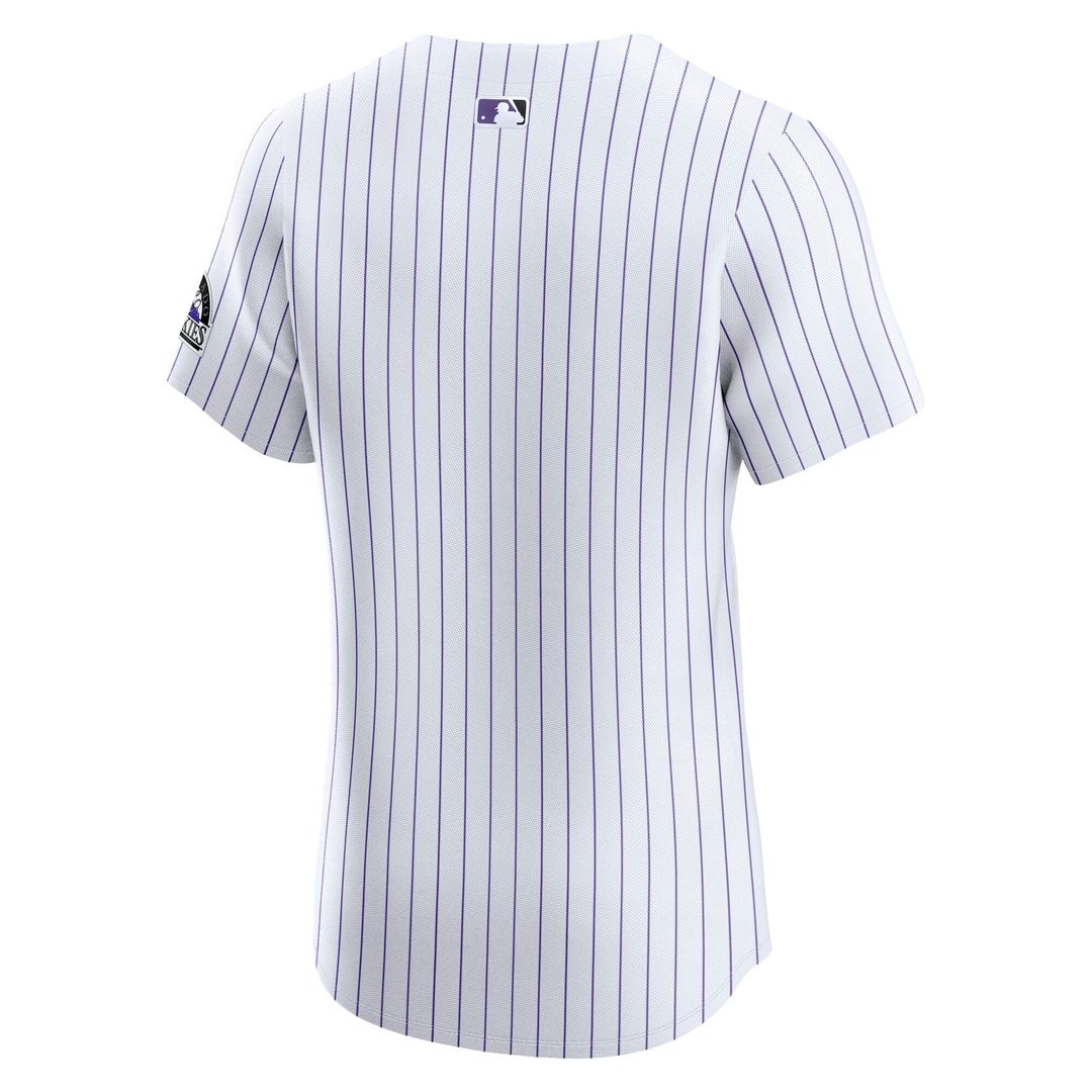 Colorado Rockies Nike Home Elite Jersey - White MLB Team Jersey Baseball Fan Apparel