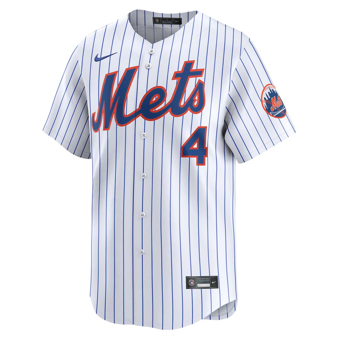 New York Mets Francisco Alvarez Nike Home Limited Player Jersey - White MLB Team Jersey Baseball Fan Apparel
