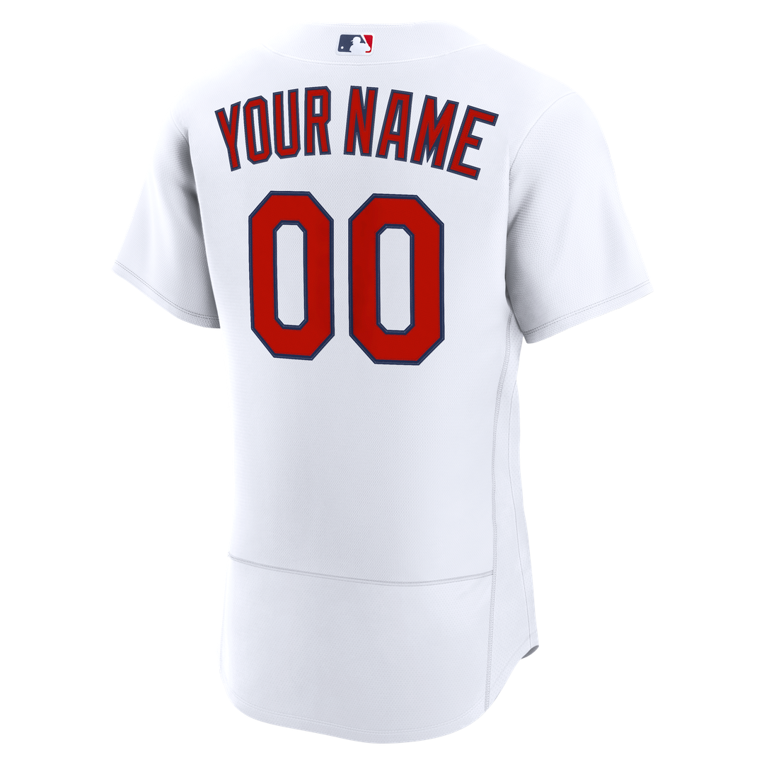 St. Louis Cardinals Nike Home Authentic Custom Jersey - White MLB Team Jersey Baseball Fan Apparel