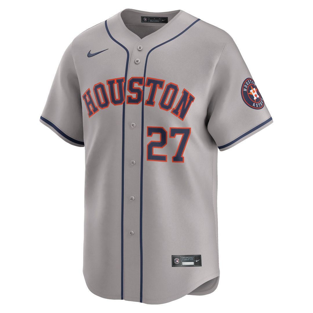 Houston Astros Jose Altuve Nike Road Limited Player Jersey - Gray MLB Team Jersey Baseball Fan Apparel