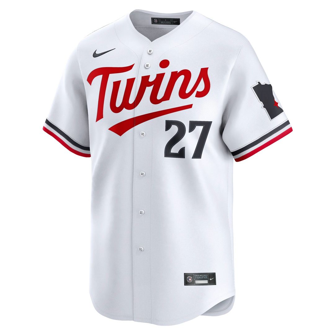 Minnesota Twins Ryan Jeffers Nike Home Limited Player Jersey - White MLB Team Jersey Baseball Fan Apparel