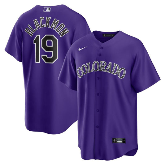 Colorado Rockies Charlie Blackmon Nike Alternate Replica Player Name Jersey - Purple MLB Team Jersey Baseball Fan Apparel