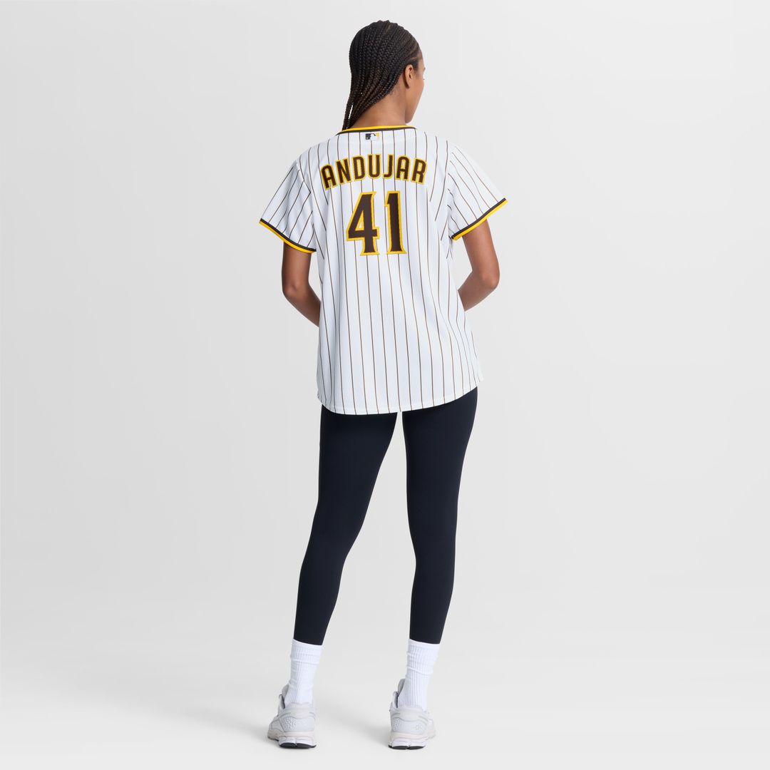San Diego Padres Miguel Andujar Nike Women's Home Replica Jersey - White MLB Team Jersey Baseball Fan Apparel