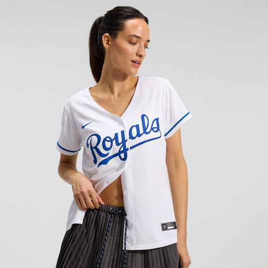 Kansas City Royals Nike Women's Home Replica Team Jersey - White MLB Team Jersey Baseball Fan Apparel