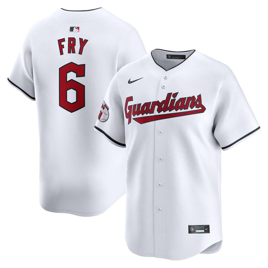 Cleveland Guardians David Fry Nike Home Limited Player Jersey - White MLB Team Jersey Baseball Fan Apparel