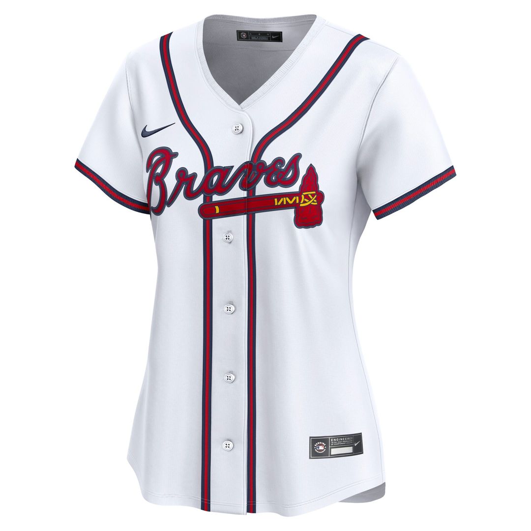 Atlanta Braves Ozzie Albies Nike Women's Home Limited Player Jersey - White MLB Team Jersey Baseball Fan Apparel