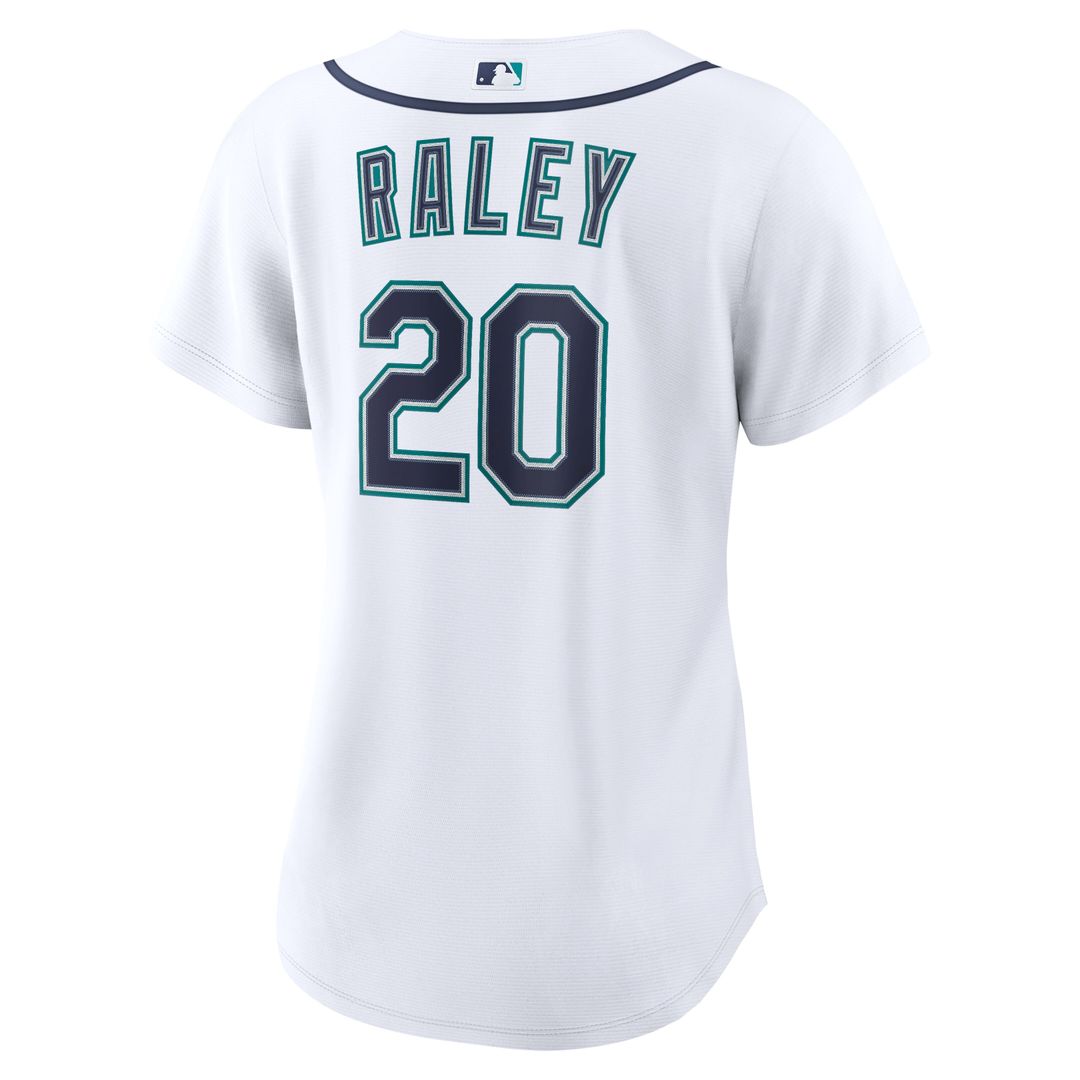 Seattle Mariners Luke Raley Nike Women's Home Replica Jersey - White MLB Team Jersey Baseball Fan Apparel