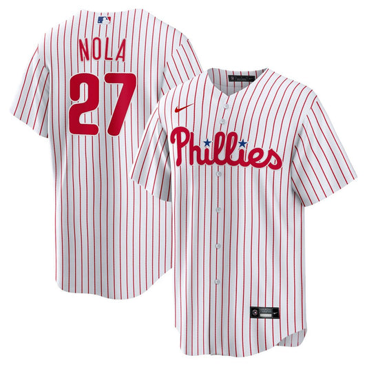 Philadelphia Phillies Aaron Nola Nike Home Replica Player Name Jersey - White MLB Team Jersey Baseball Fan Apparel