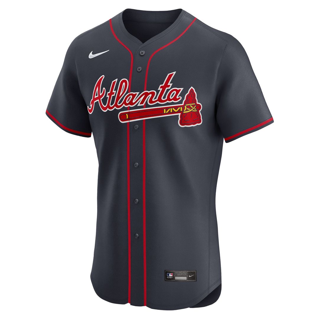 Atlanta Braves Ronald Acuña Jr. Nike Alternate 2 Elite Jersey - Red MLB Team Jersey Baseball Fan Apparel