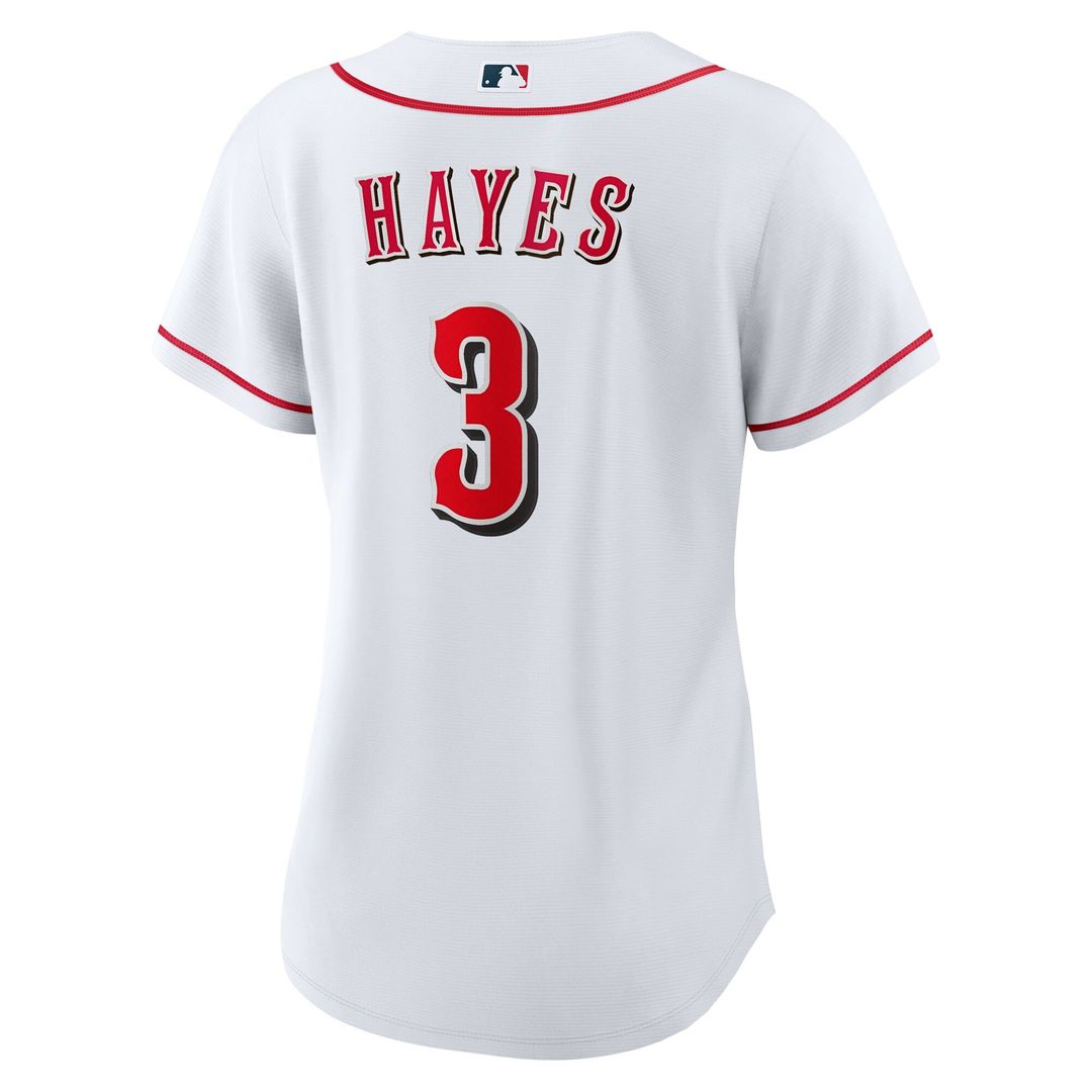 Cincinnati Reds Ke'Bryan Hayes Nike Women's Home Replica Jersey - White MLB Team Jersey Baseball Fan Apparel