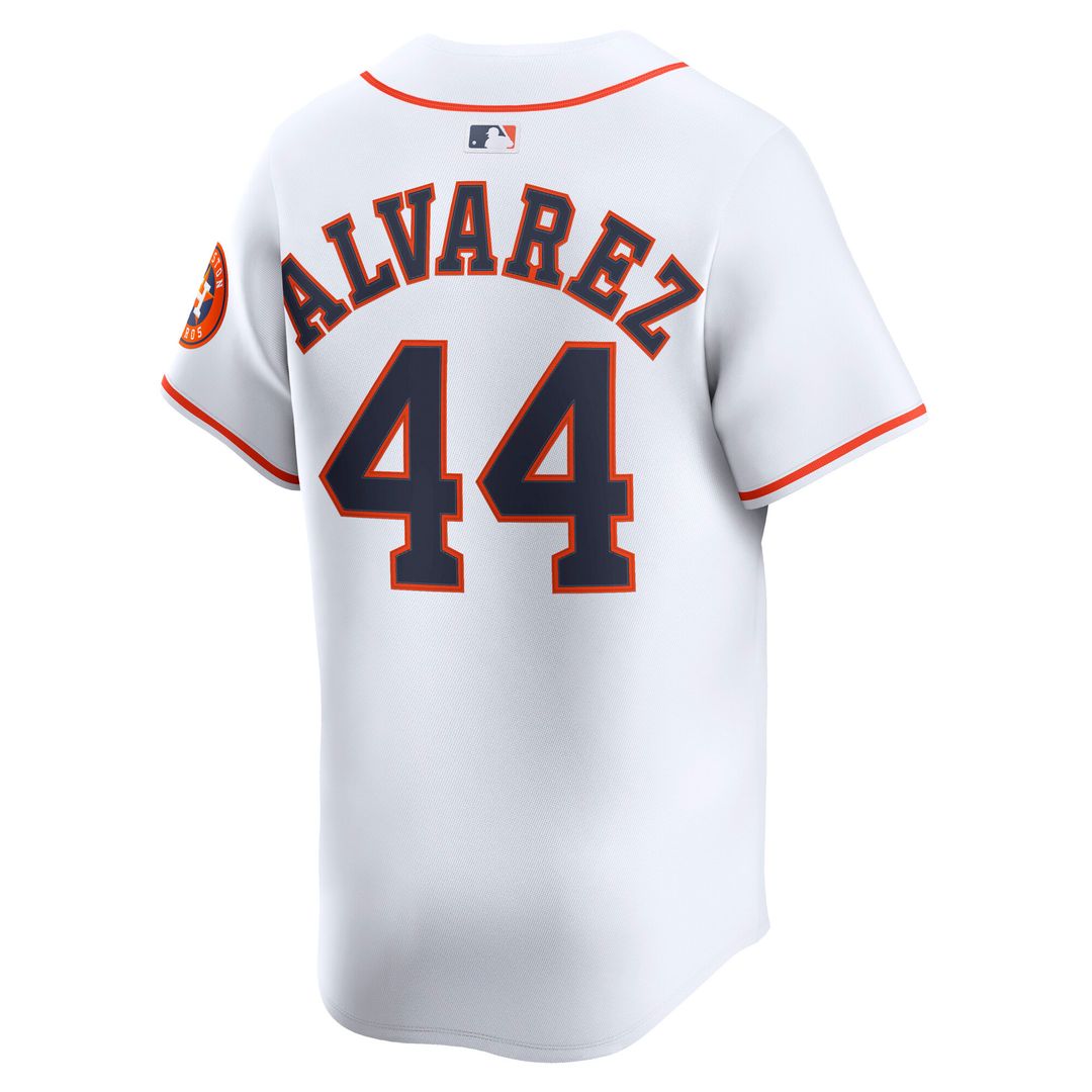 Houston Astros Yordan Alvarez Nike Home Limited Player Jersey - White MLB Team Jersey Baseball Fan Apparel