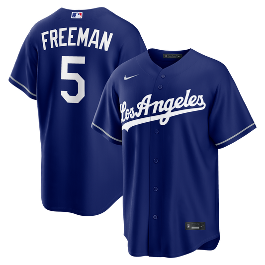 Los Angeles Dodgers Freddie Freeman Nike Alternate Replica Jersey - Royal MLB Team Jersey Baseball Fan Apparel