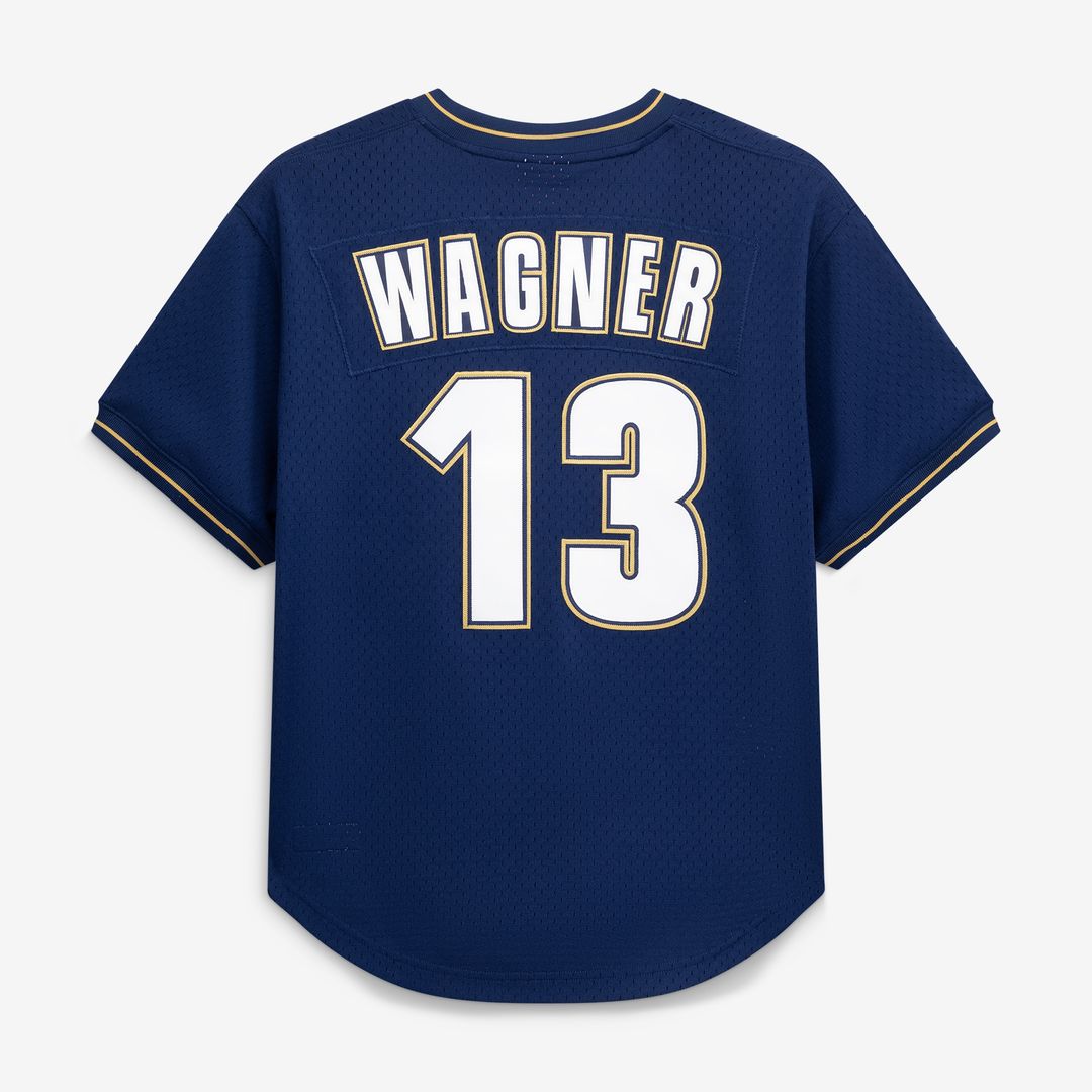 Houston Astros Billy Wagner Mitchell & Ness Authentic Batting Practice Jersey - Navy MLB Team Jersey Baseball Fan Apparel