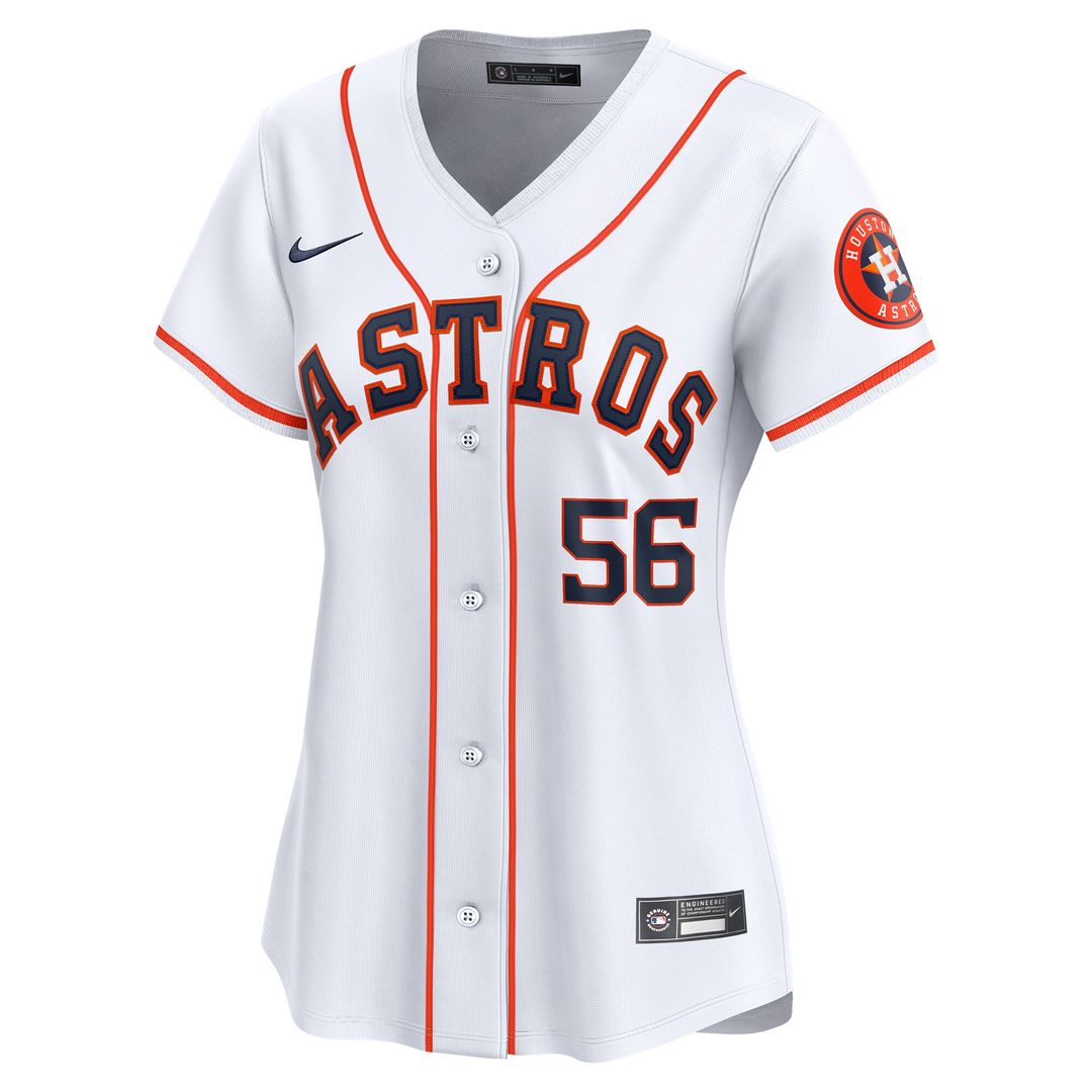 Houston Astros Ronel Blanco Nike Women's Home Limited Jersey - White MLB Team Jersey Baseball Fan Apparel