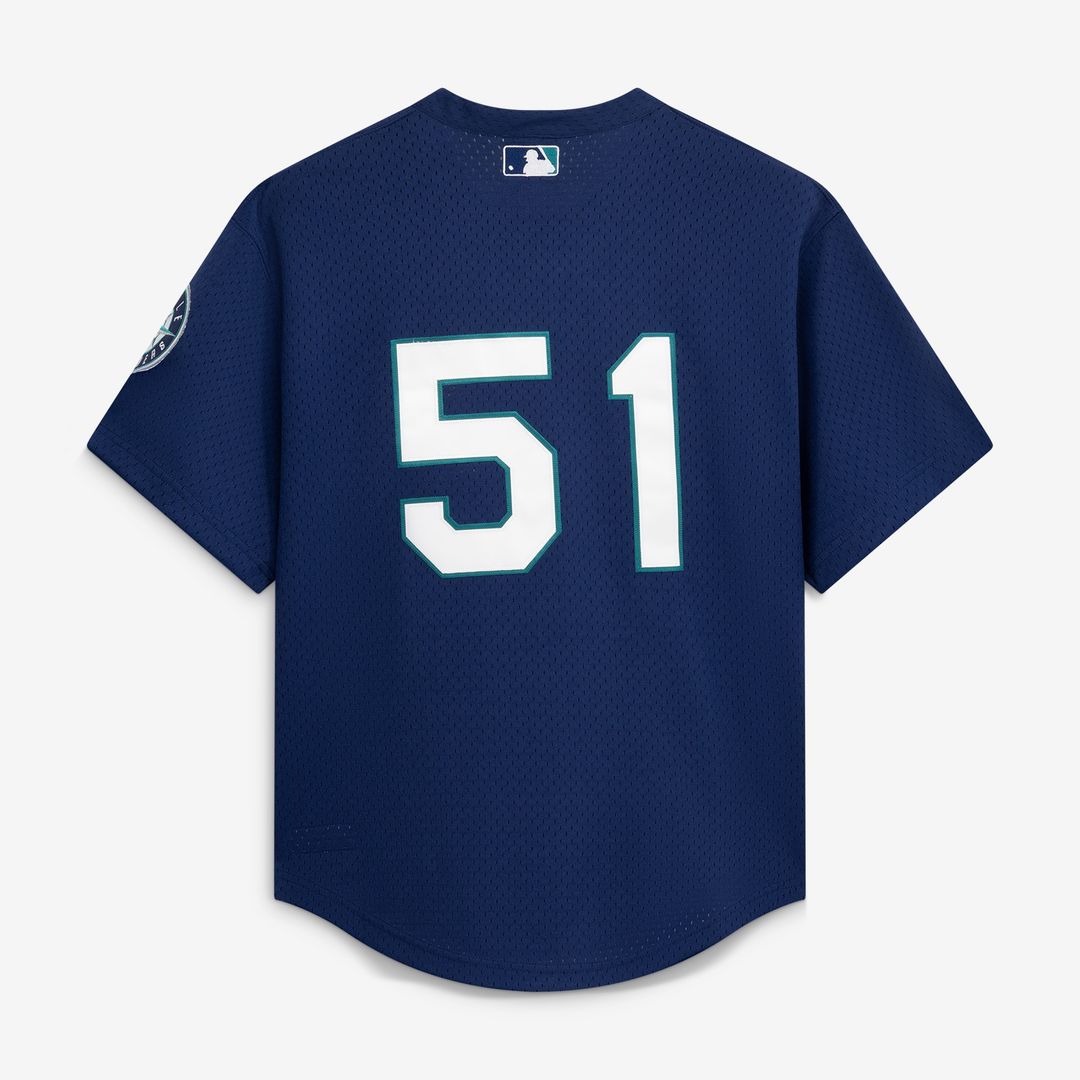 Seattle Mariners Ichiro Suzuki Mitchell & Ness Authentic Batting Practice Jersey - Navy MLB Team Jersey Baseball Fan Apparel