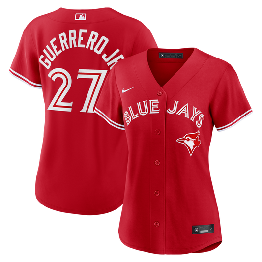 Toronto Blue Jays Vladimir Guerrero Jr. Nike Women's Canada Day Replica Jersey - Red MLB Team Jersey Baseball Fan Apparel