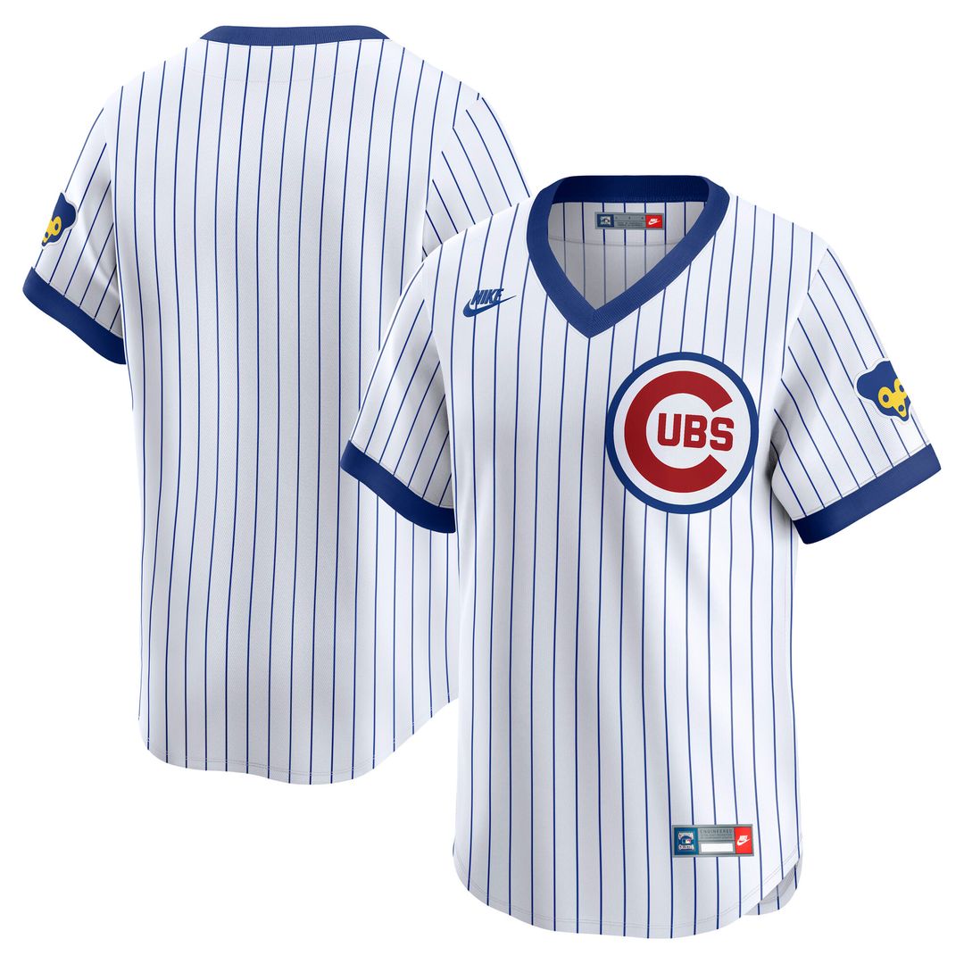 Chicago Cubs Nike Cooperstown Limited Jersey - White MLB Team Jersey Baseball Fan Apparel