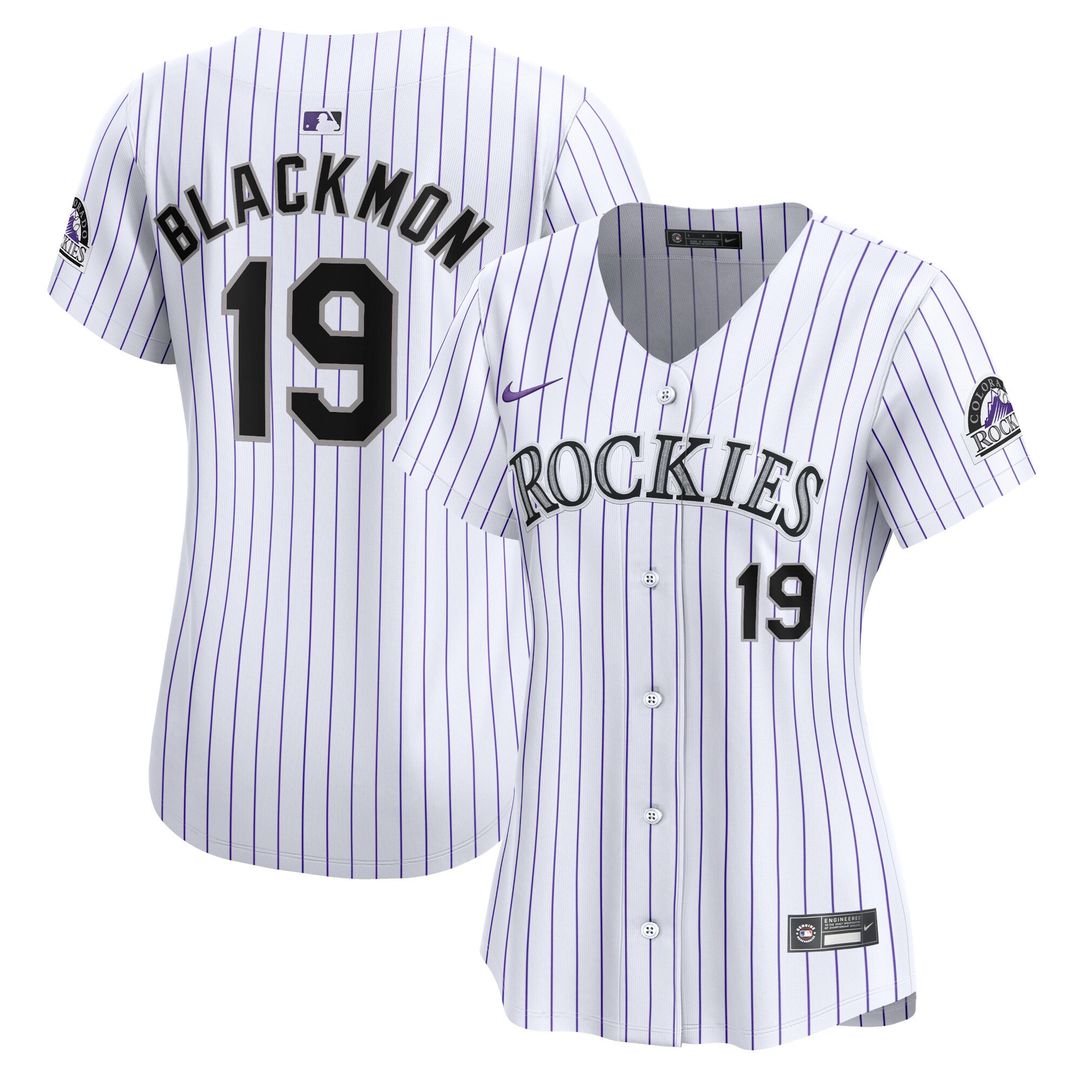 Colorado Rockies Charlie Blackmon Nike Women's Home Limited Player Jersey - White MLB Team Jersey Baseball Fan Apparel