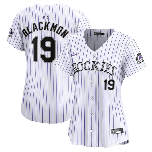 Colorado Rockies Charlie Blackmon Nike Women's Home Limited Player Jersey - White MLB Team Jersey Baseball Fan Apparel