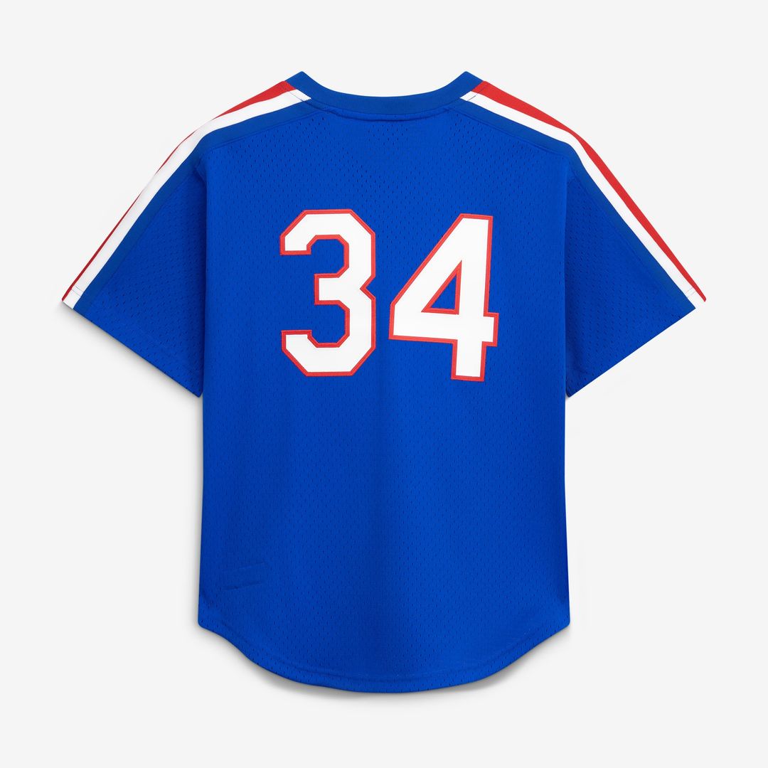 Texas Rangers Nolan Ryan Mitchell & Ness Big & Tall Cooperstown Mesh Batting Practice Jersey - Royal MLB Team Jersey Baseball Fan Apparel