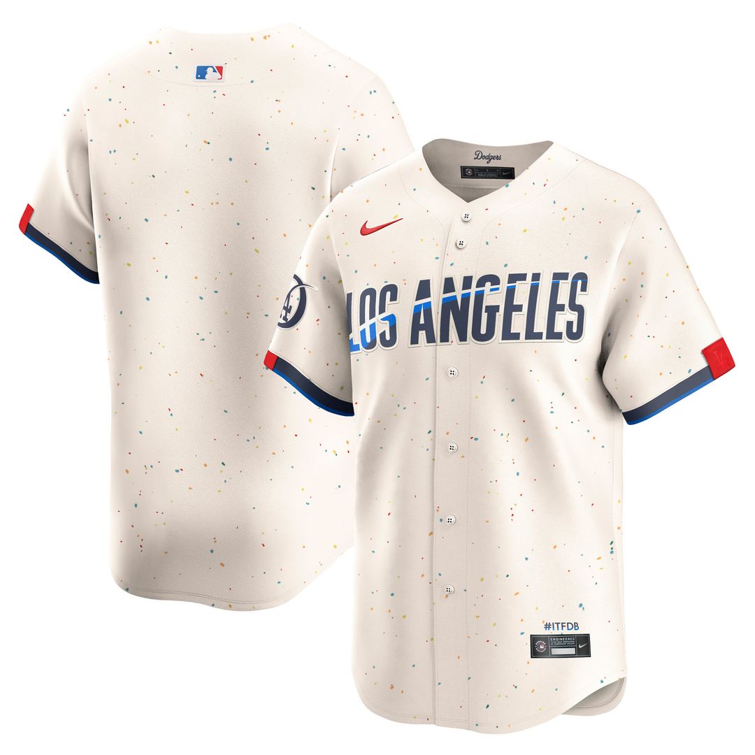 Los Angeles Dodgers Nike City Connect Limited Jersey - Cream MLB Team Jersey Baseball Fan Apparel