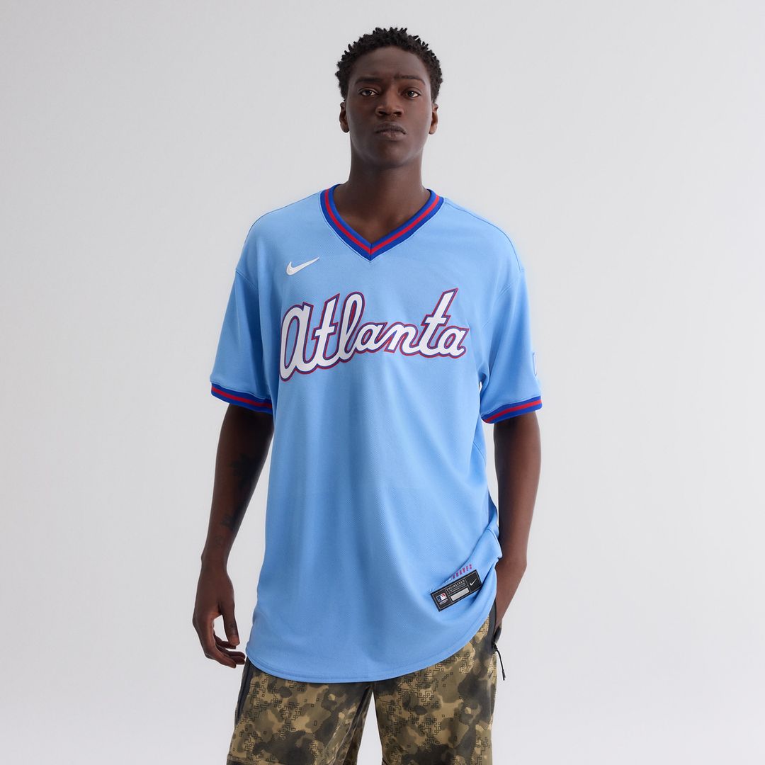 Atlanta Braves Nike 2026 City Connect Authentic Jersey - Powder Blue MLB Team Jersey Baseball Fan Apparel