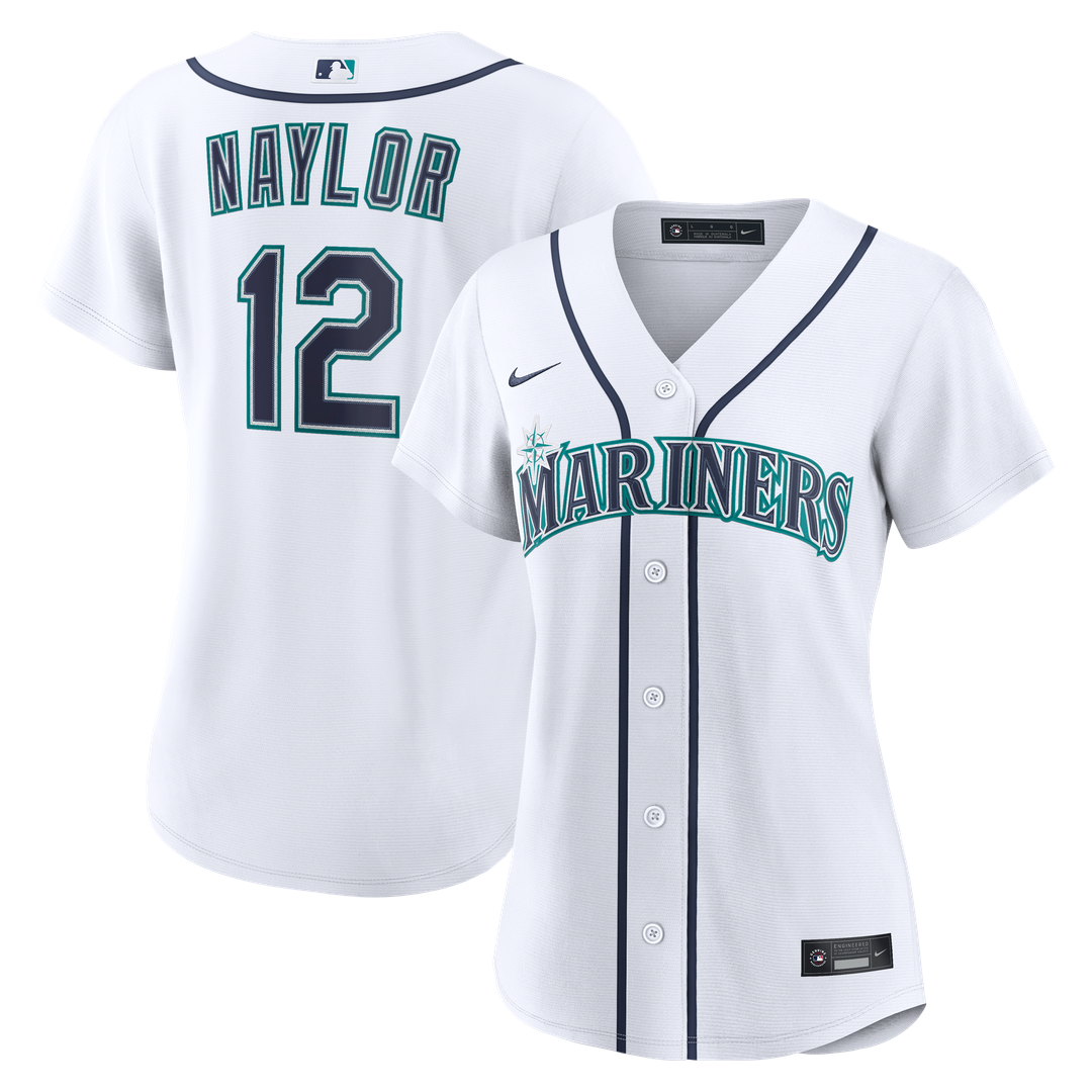 Seattle Mariners Josh Naylor Nike Women's Home Replica Jersey - White MLB Team Jersey Baseball Fan Apparel