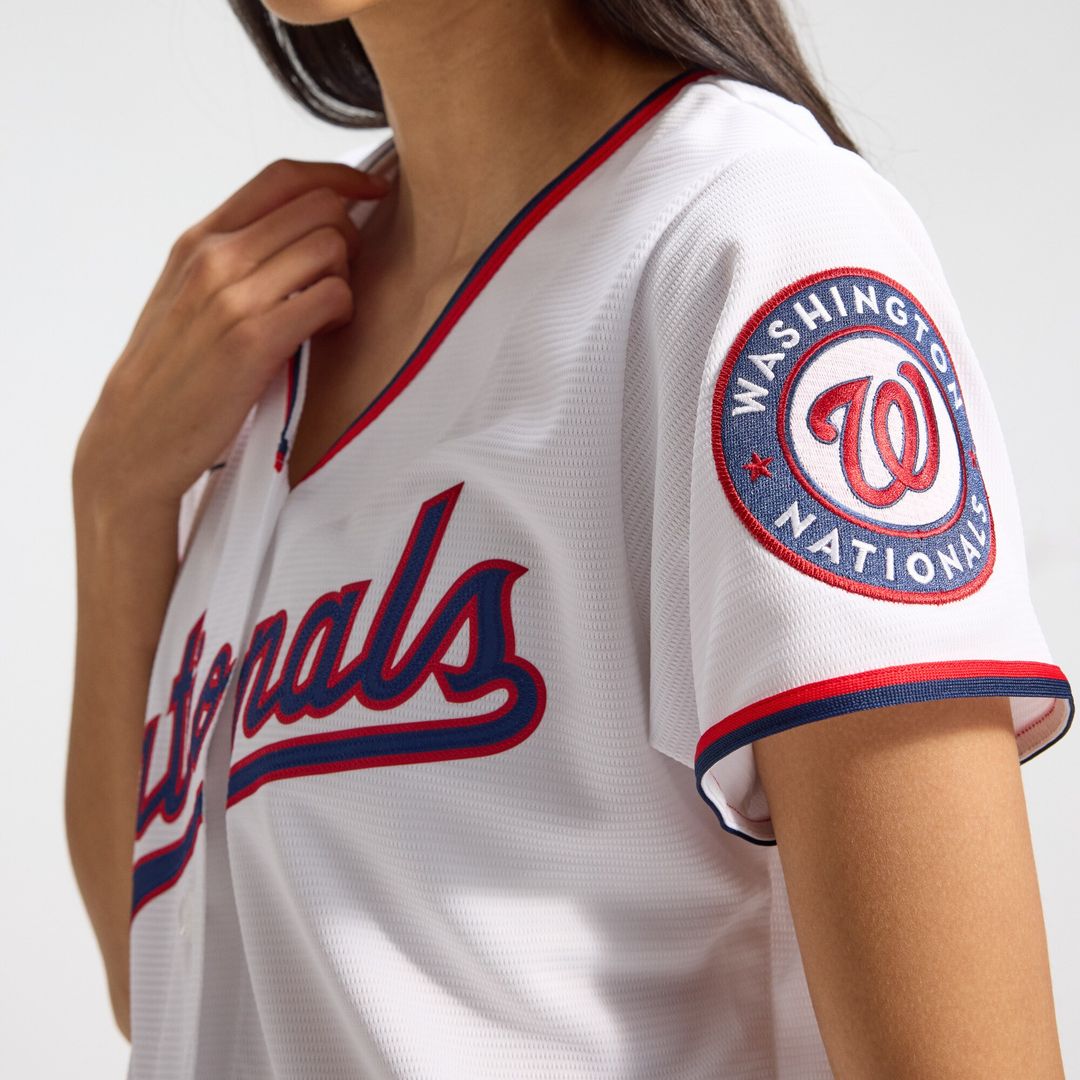 Washington Nationals CJ Abrams Nike Women's Home Replica Player Jersey - White MLB Team Jersey Baseball Fan Apparel