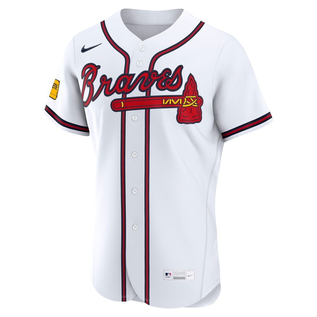 Atlanta Braves Nike Home Authentic Jersey - White MLB Team Jersey Baseball Fan Apparel