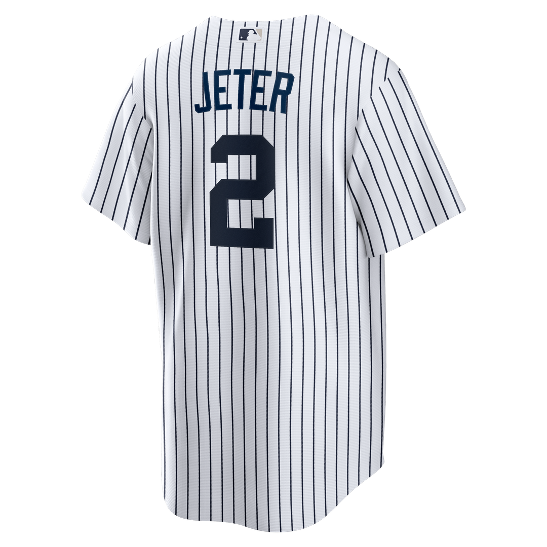 New York Yankees Derek Jeter Nike Home Retired Player Replica Jersey - White MLB Team Jersey Baseball Fan Apparel