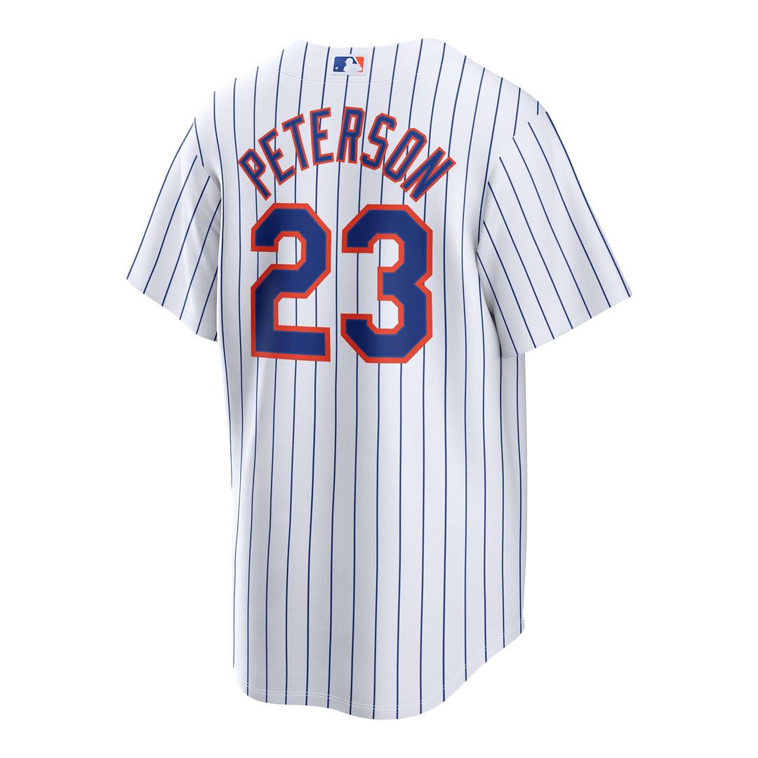 New York Mets David Peterson Nike Home Replica Jersey - White MLB Team Jersey Baseball Fan Apparel