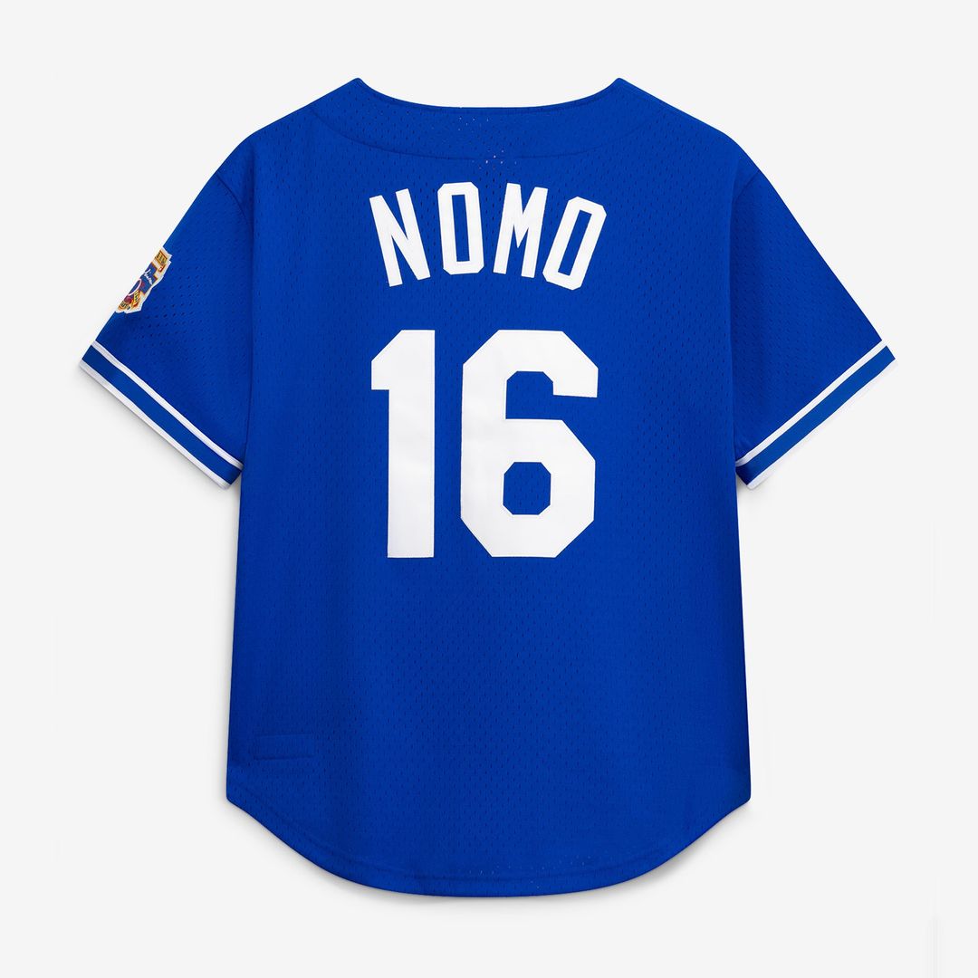 Los Angeles Dodgers Hideo Nomo Mitchell & Ness Big & Tall Cooperstown Mesh Batting Practice Jersey - Royal MLB Team Jersey Baseball Fan Apparel