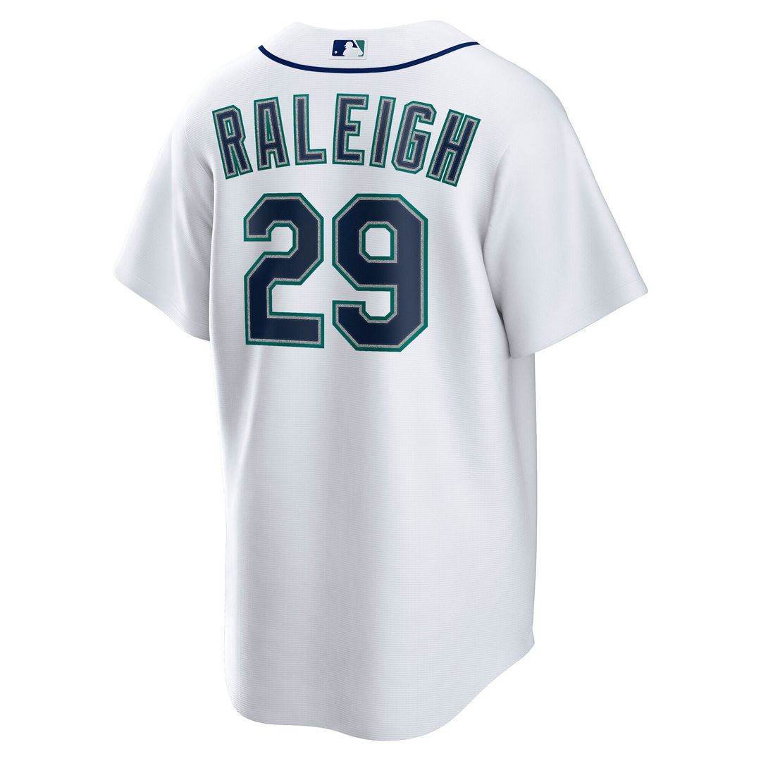 Seattle Mariners Cal Raleigh Nike Home Replica Player Jersey - White MLB Team Jersey Baseball Fan Apparel