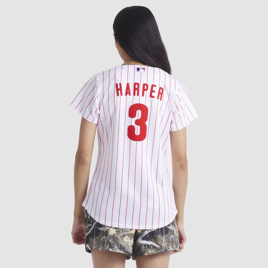 Philadelphia Phillies Bryce Harper Nike Women's Home Replica Player Jersey - White MLB Team Jersey Baseball Fan Apparel
