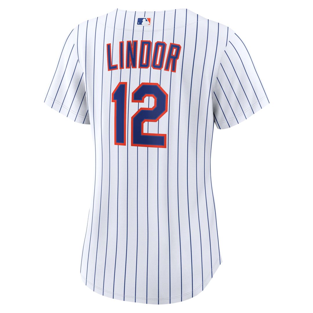 New York Mets Francisco Lindor Nike Women's Home Replica Jersey - White MLB Team Jersey Baseball Fan Apparel