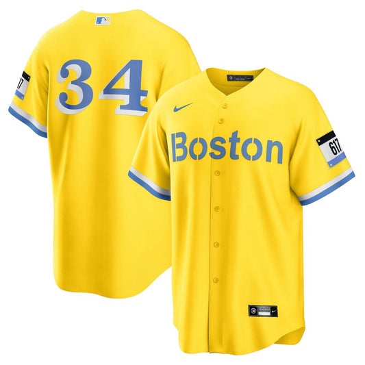 Boston Red Sox David Ortiz Nike Retired Player City Connect Replica Jersey - Gold MLB Team Jersey Baseball Fan Apparel