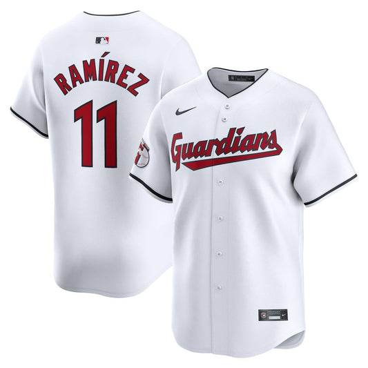 Cleveland Guardians Jose Ramirez Nike Home Limited Player Jersey - White MLB Team Jersey Baseball Fan Apparel