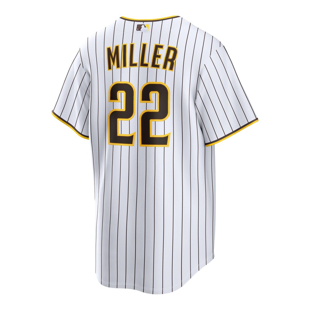 San Diego Padres Mason Miller Nike Home Replica Jersey - White MLB Team Jersey Baseball Fan Apparel