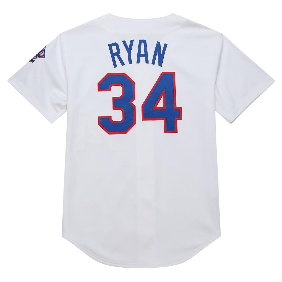 Texas Rangers Nolan Ryan Mitchell & Ness 1993 Cooperstown Authentic Jersey - White MLB Team Jersey Baseball Fan Apparel