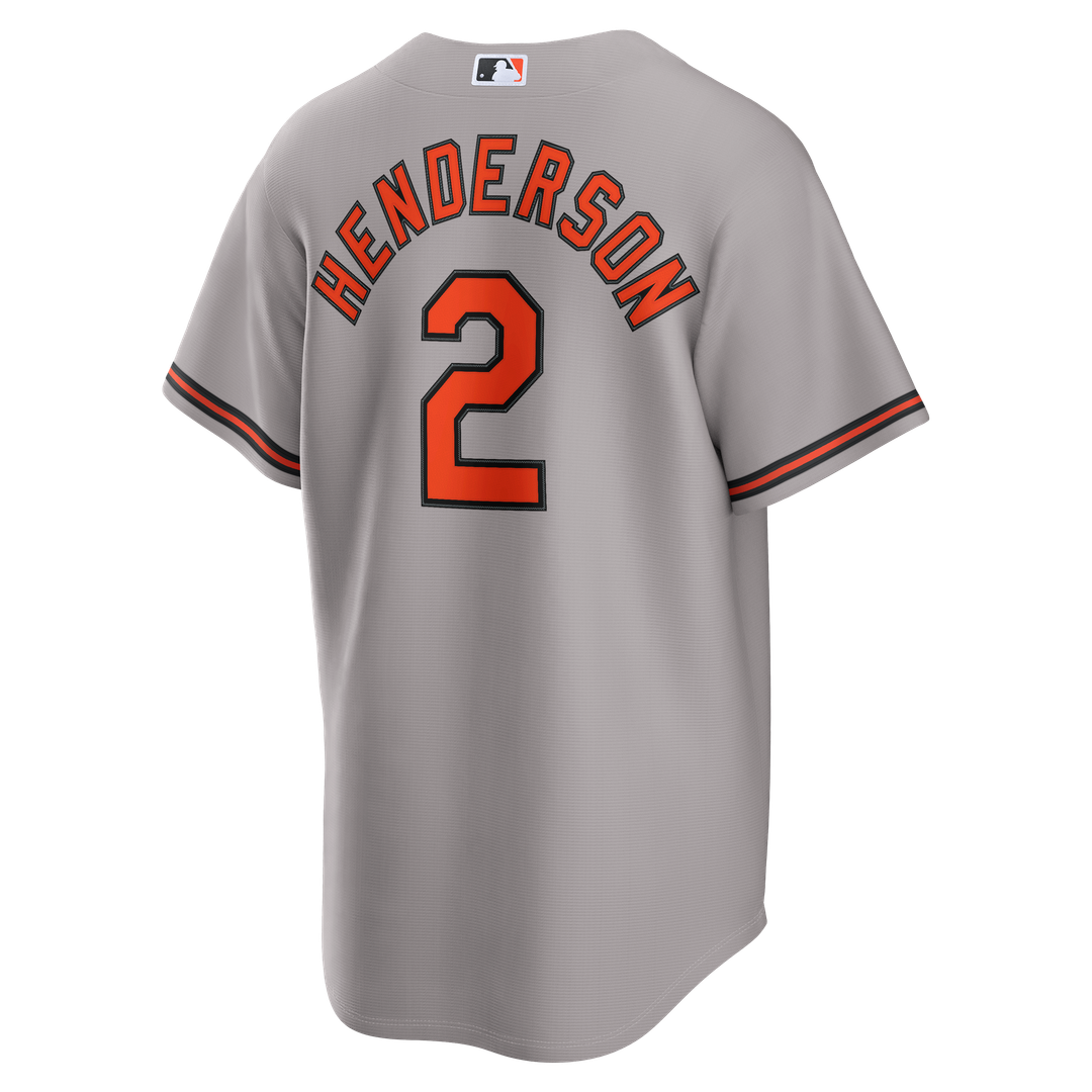 Baltimore Orioles Gunnar Henderson Nike Road Replica Jersey - Gray MLB Team Jersey Baseball Fan Apparel